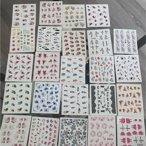 24 Water Nail Art Sticker Set